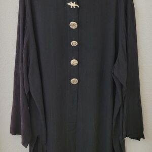 Vintage Sharon Anthony Tunic – Statement Buttons – Size 18W